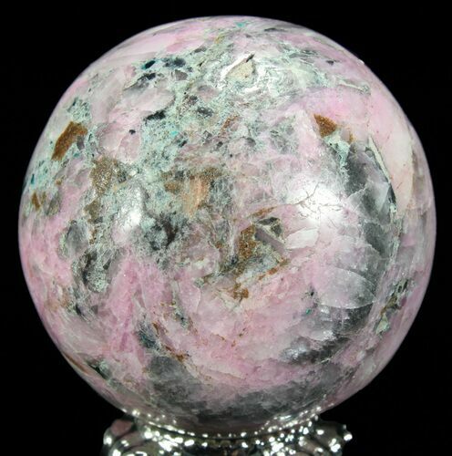 Polished Cobaltoan Calcite Sphere - Congo #63888